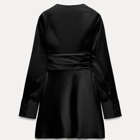 Zara Satin Effect Mini Dress - Picture 6 of 7